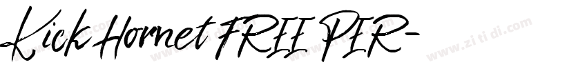 Kick Hornet FREE PER字体转换
